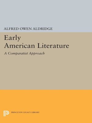 cover image of Early American Literature